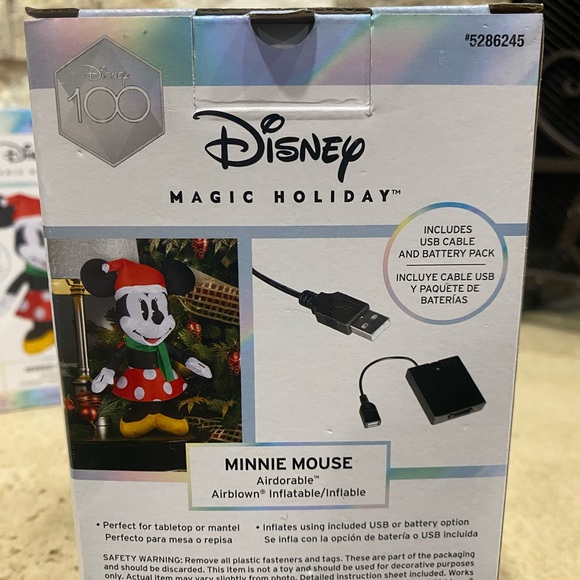 Gemmy Disney Minnie Mouse 22 In Lighted Christmas Inflatable USB/Battery Powered - Picture 2 of 6